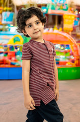 Drop Shoulder T Shirt With Str