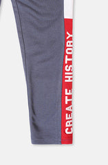Blue Knit Trousers In French T