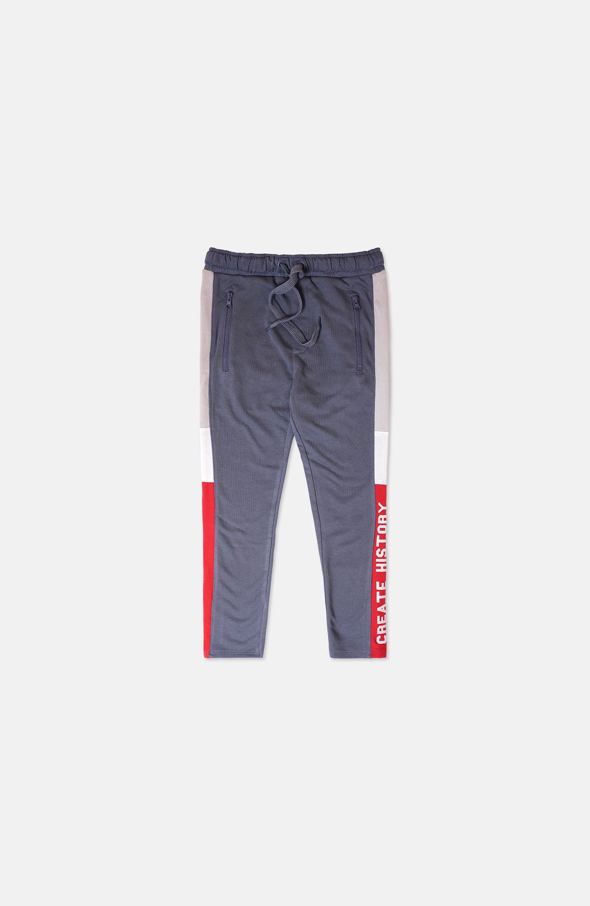 Blue Knit Trousers In French T