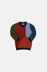 Geomatrical Color Block Sweater
