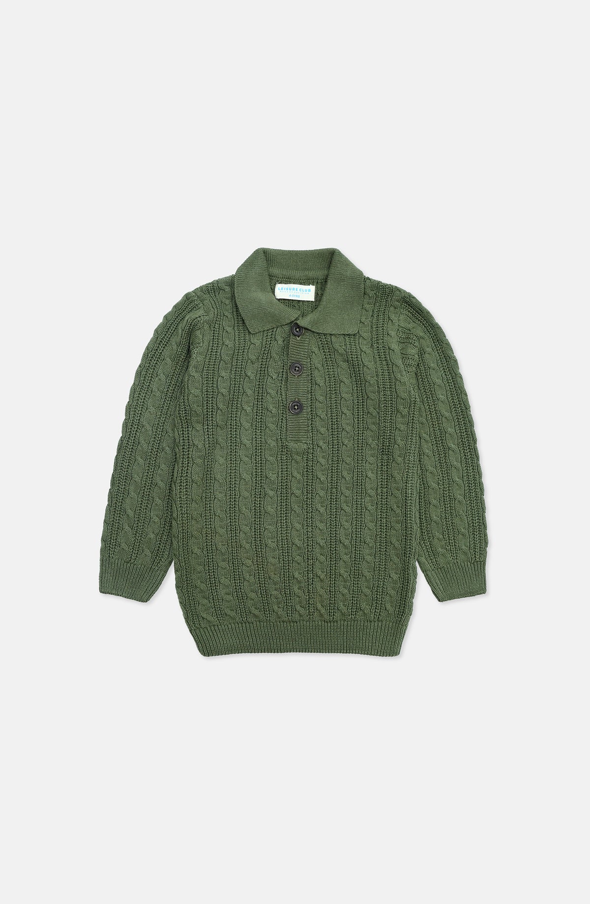 Cable Knit Polo