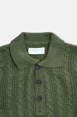 Cable Knit Polo