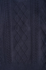 Cable Knit Crew Neck Sweater