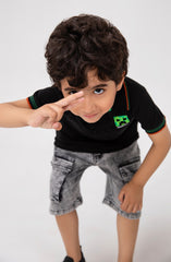 Infant Boys Basic Polo Co-Ord Set-IBSU710125