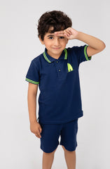Infant Boys Basic Polo Co-Ord Set-IBSU710125