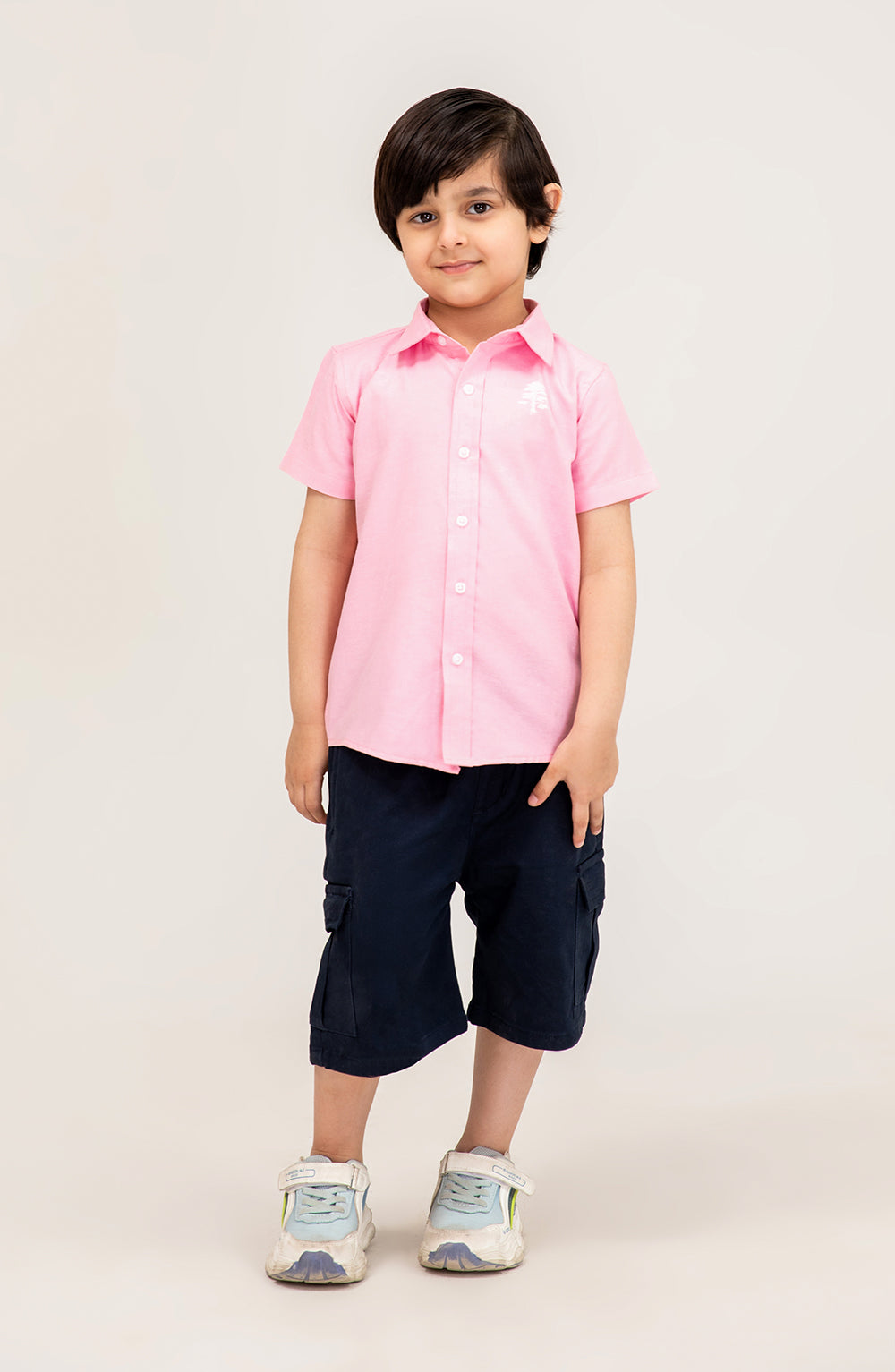 Infant Boys Oxford Pink Shirt-IBW707125