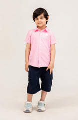 Infant Boys Oxford Pink Shirt-IBW707125