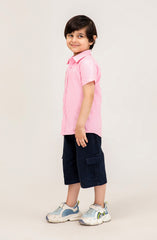 Infant Boys Oxford Pink Shirt-IBW707125