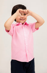 Infant Boys Oxford Pink Shirt-IBW707125