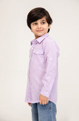 Lilac Checkered Shirt - IBW711325