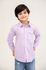 Lilac Checkered Shirt - IBW711325