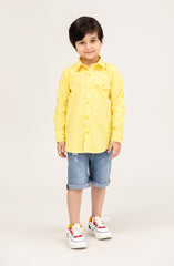 Yellow Checkered Shirt - IBW713325