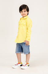 Yellow Checkered Shirt - IBW713325