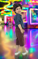 Infant Boys Band Neck Shirt