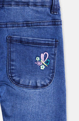 Floral Unicorn Denim Pants