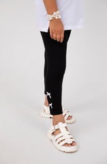 Infant Girls Basic Black Tights-IGKL705125