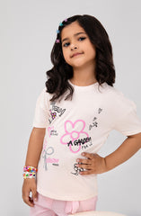 Infant Girls Floral T-Shirt-IGKT707325