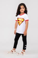 Infant Girls Superman Logo Tshirt-IGKT708325