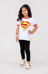 Infant Girls Superman Logo Tshirt-IGKT708325