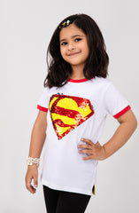 Infant Girls Superman Logo Tshirt-IGKT708325