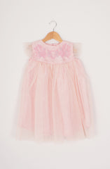 Infant Girls Tilla Thread Embroidered Dress-IGWD700125