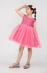Infant Girls Tilla Floral Embroidered Dress-IGWD707125