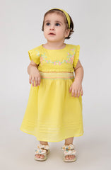 Infant Girls Floral Embroidered Dress-IGWD710125