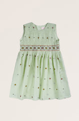 Embroided Smoked Dress - IGWD711125
