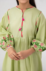 Girls Pink Rose 1 Piece Shirt-KPL700125