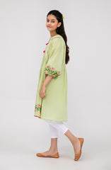 Girls Pink Rose 1 Piece Shirt-KPL700125
