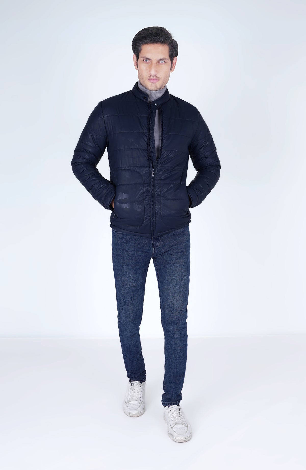Down Jacket In Navy
