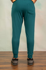 Teal Green Knit Joggers