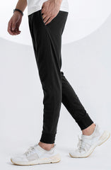 Black Knit Joggers