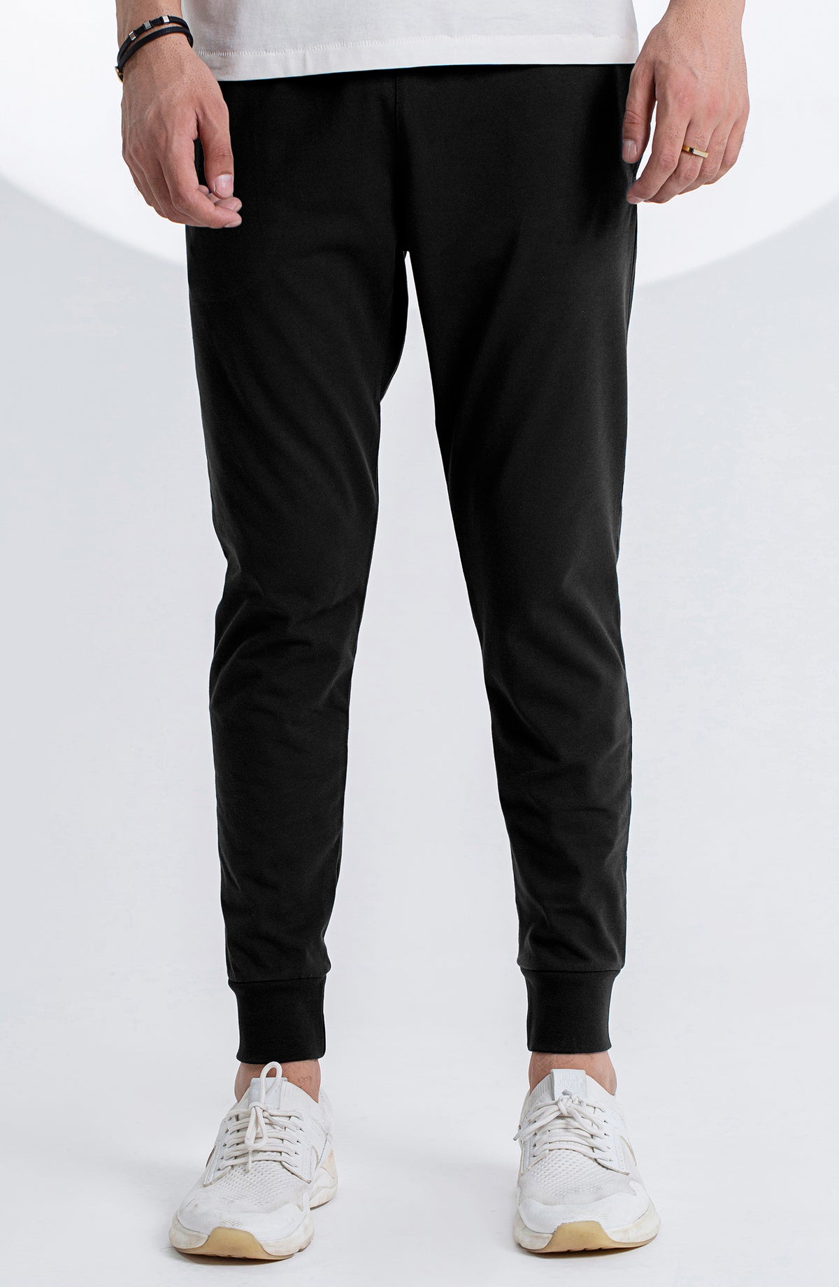 Black Knit Joggers