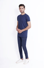 Henley Tee In Blue
