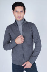 Zip Front Fleee Varsity Jacket
