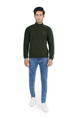 Hlf Way Zip Front Jacket In Teal