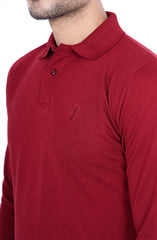 Full Sleeves Polo In Viscose