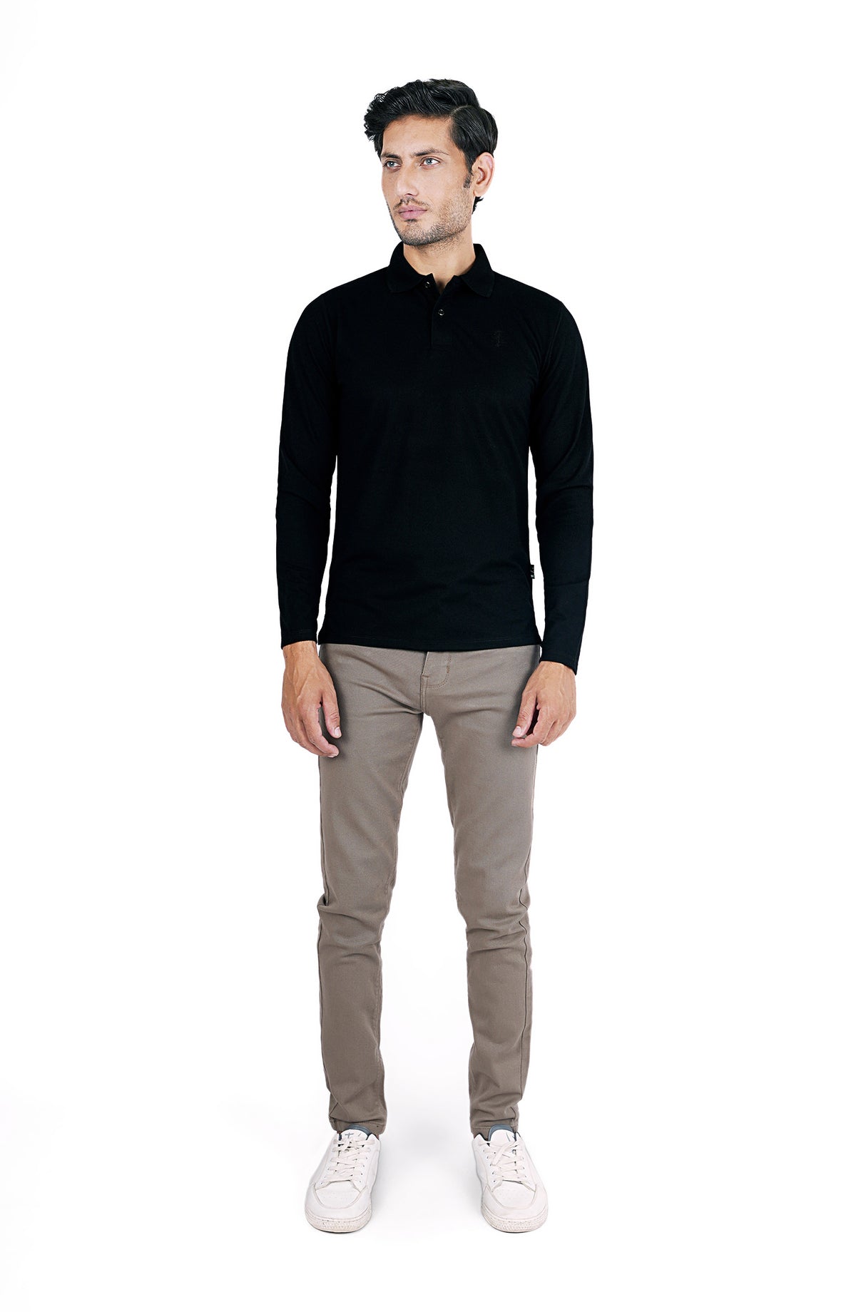 Full Sleeves Polo In Viscose