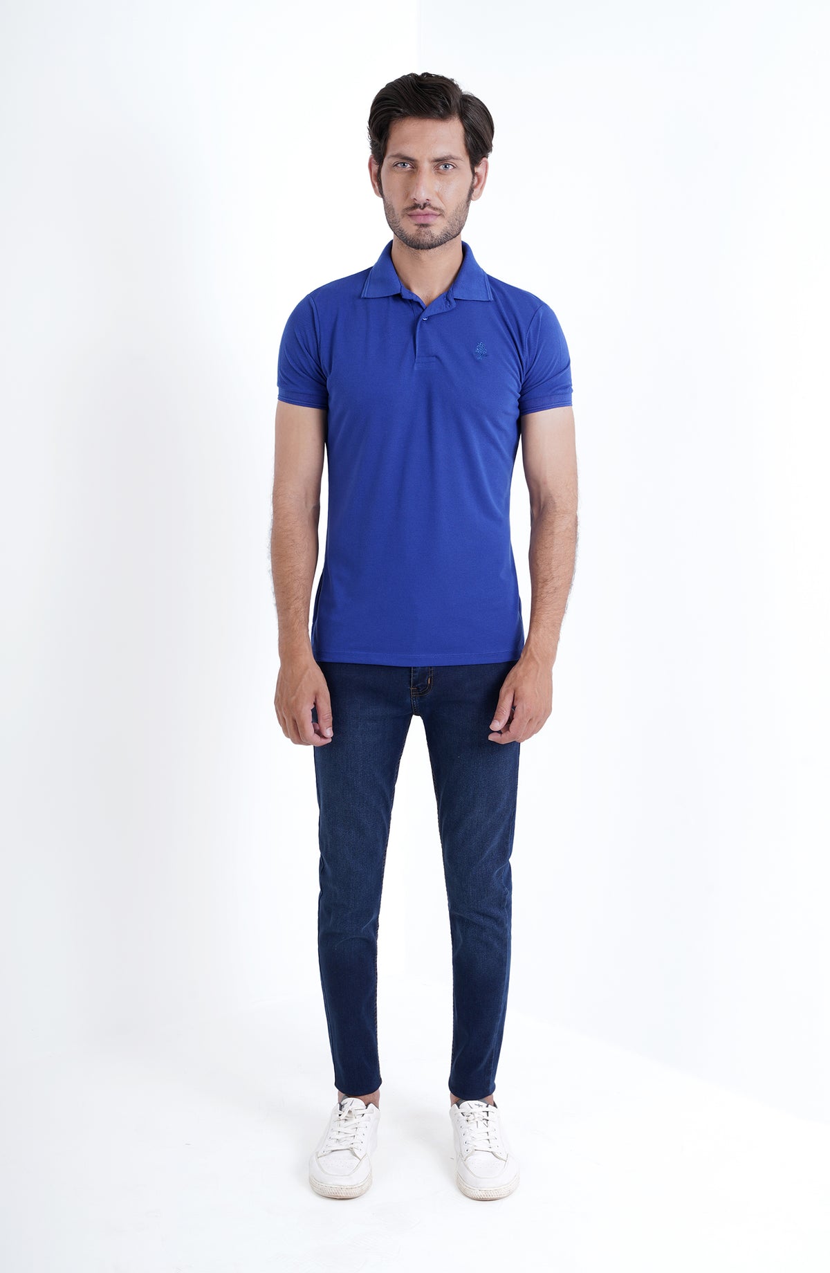 Polo Tee In Blue
