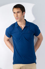 Navy Super Soft Polo Tee
