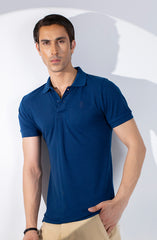 Navy Super Soft Polo Tee