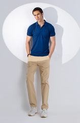 Navy Super Soft Polo Tee