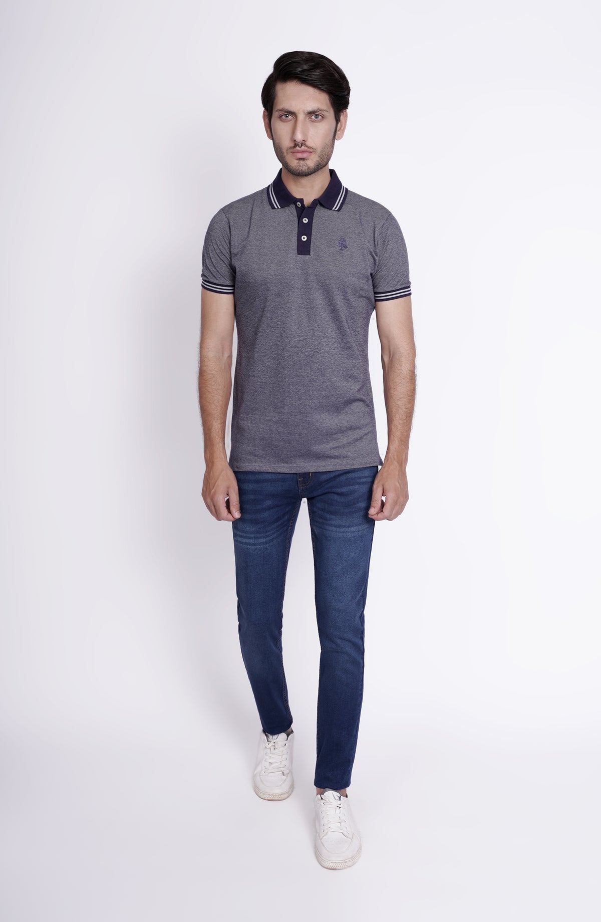 Two Toned Polo Tee