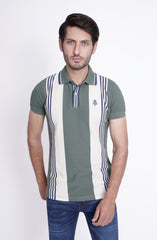 Striped Polo Tee