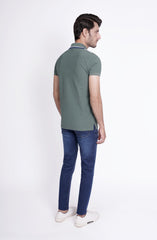 Striped Polo Tee