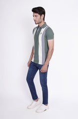Striped Polo Tee