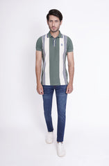 Striped Polo Tee