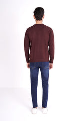 Crew Neck Jumper In Bown