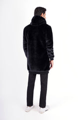 Faux Fur Long Length Hoodie